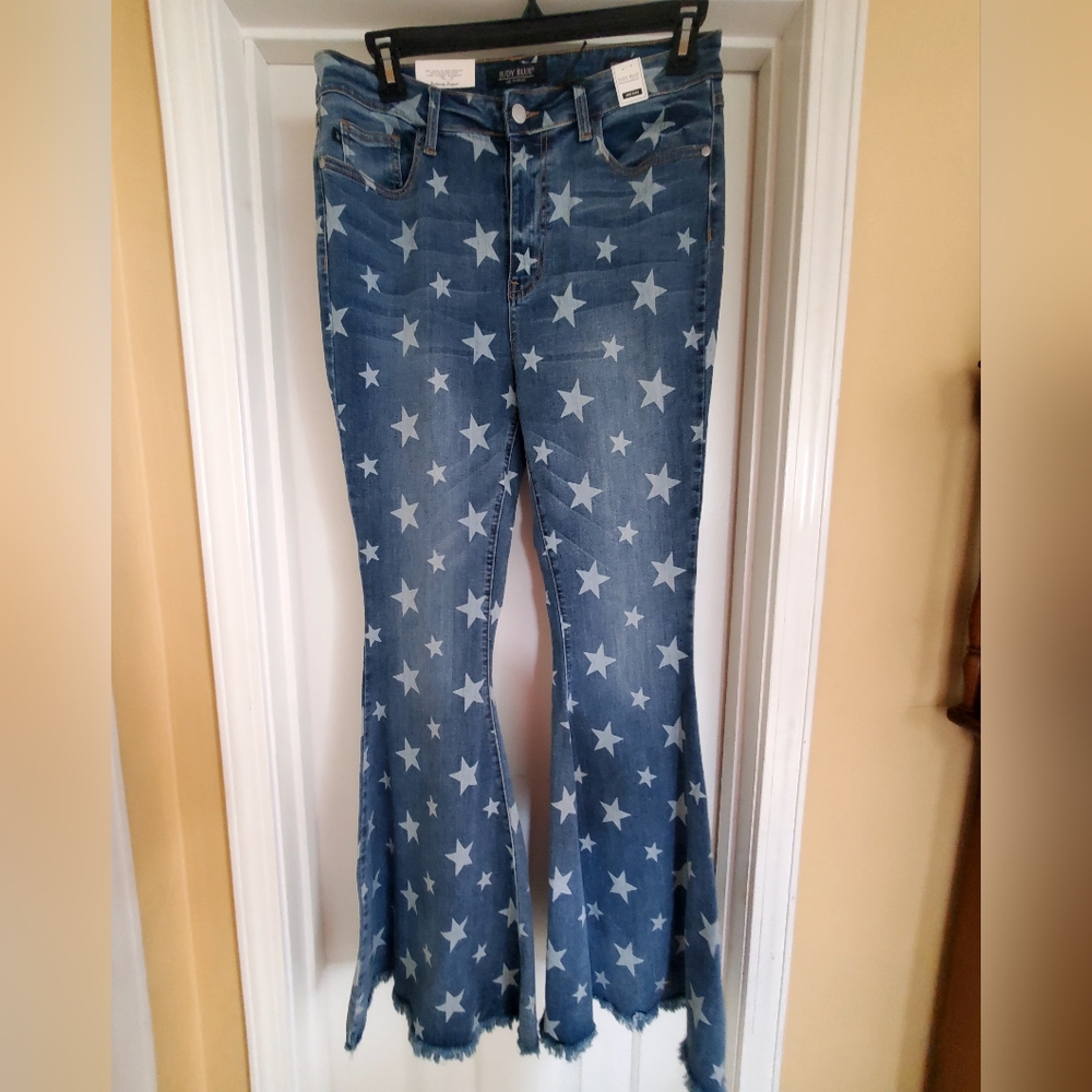Star Patterned Judy Blue Jeans